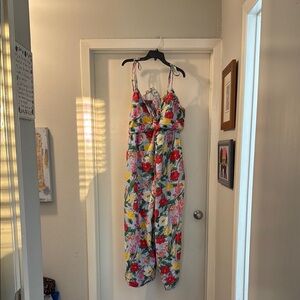 Floral Women’s Linen Jumpsuit